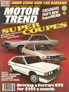 MOTOR TREND 1978 JUNE - DKM T/A, SPITFIRE, 308 GTS